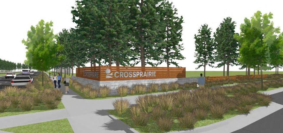 Outdoor setting at Crossprairie.