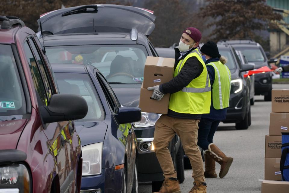 Virus outbreak Pennsylvania food bank