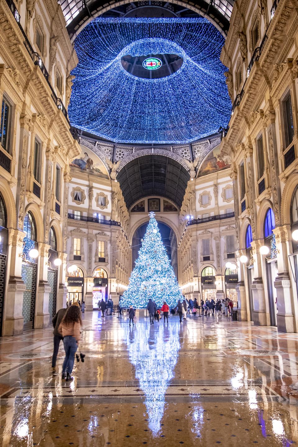 Kerstversiering In Milaan, Italië