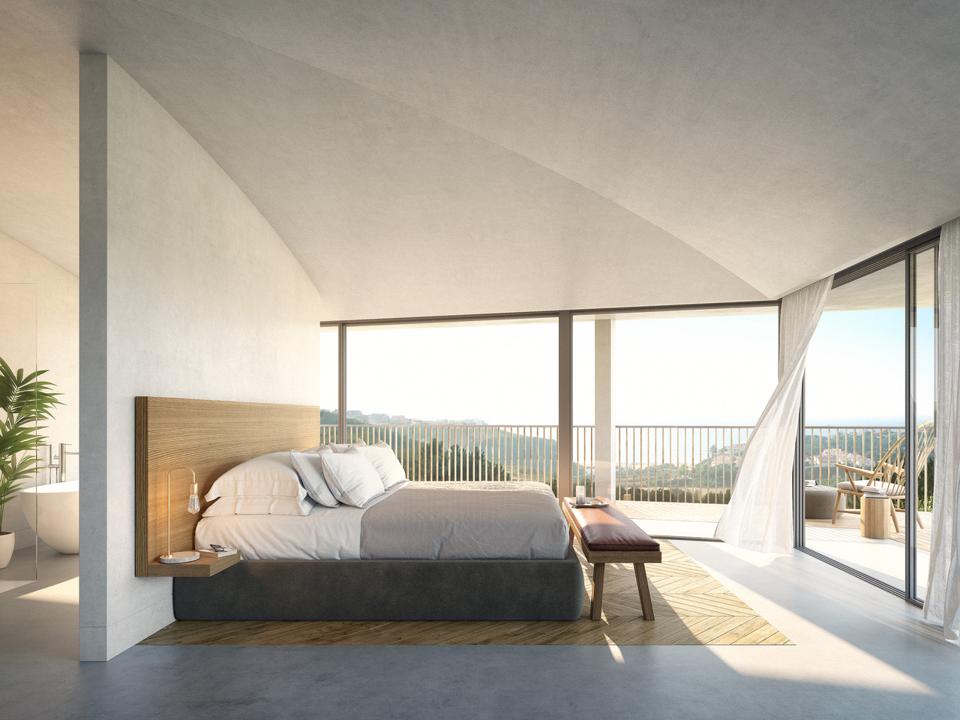 The rooms at the new Immerso hotel in Ericeira, Portugal, are modern and full of light.
