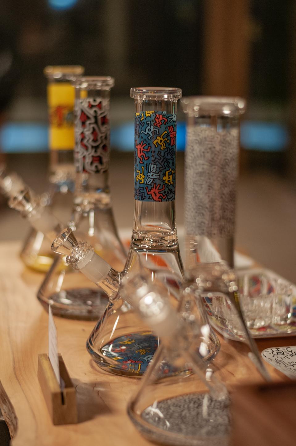 Keith Haring bongs by Higher Standards