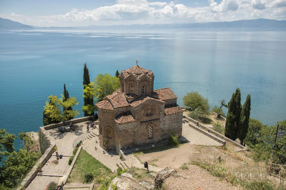Sveti (Saint) Jovan Kaneo Church on Lake Ohrid, Macedonia