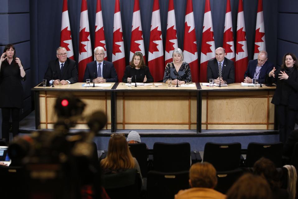 Prime Minister Justin Trudeau Holds News Conference On Coronavirus