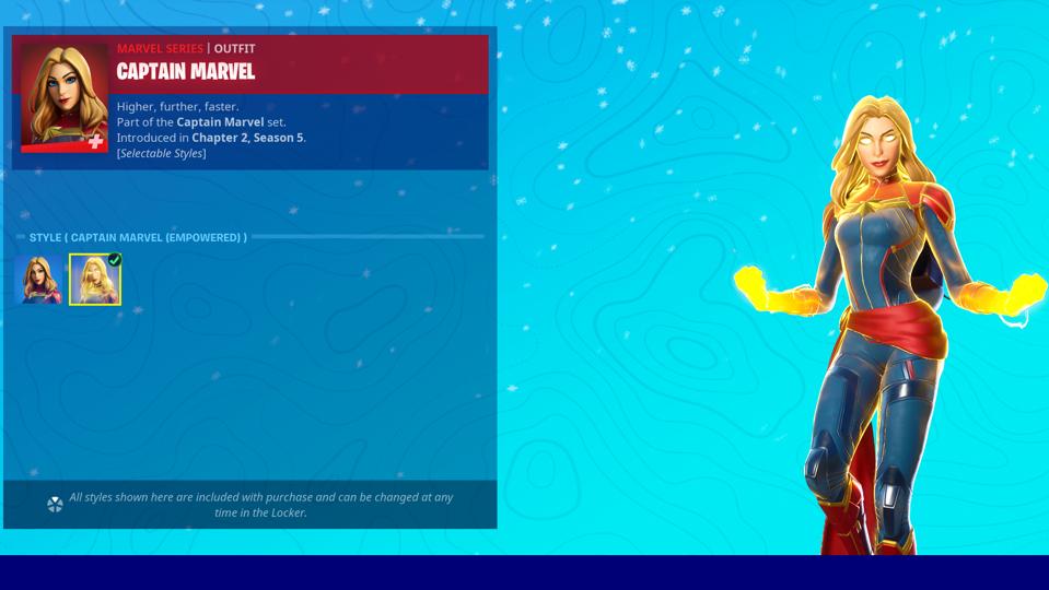 Captain Marvel Fortnite