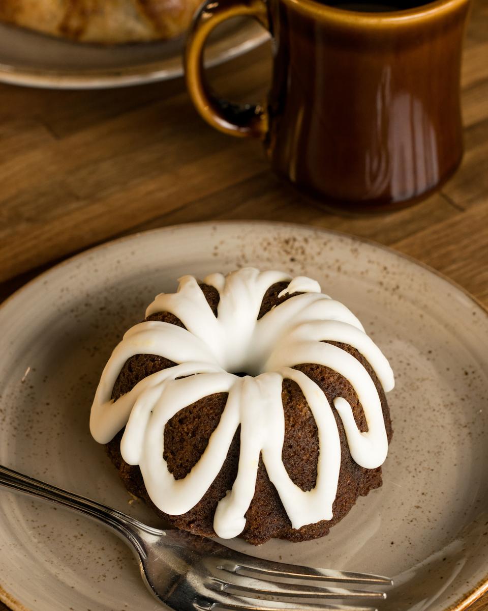 Gingerbread Bundt Cake with Lemon Glaze
