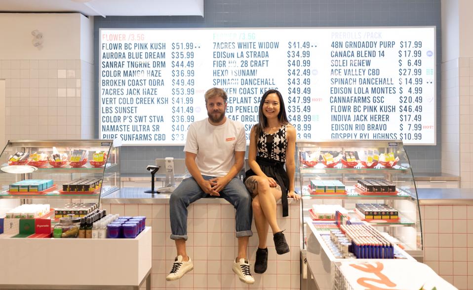 Drummond Munro, left, and Mimi Lam, right, co-founders of Superette.