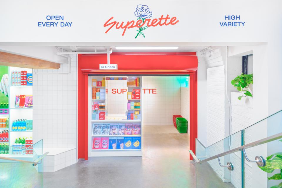 Superette's newest storefront at 49 Spadina is in the heart of downtown Toronto, and emulates a subway station convenience store.