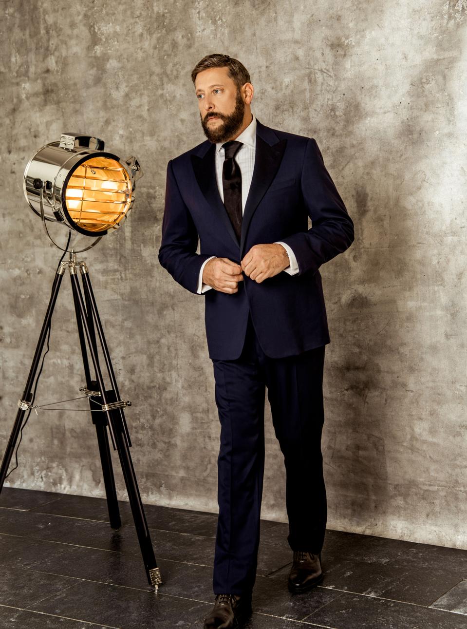 Ralph Lauren Purple Label Gregory Handmade Tuxedo. The Gregory combines lightweight full canvassing and a modern silhouette with Purple Label's unparalleled quality