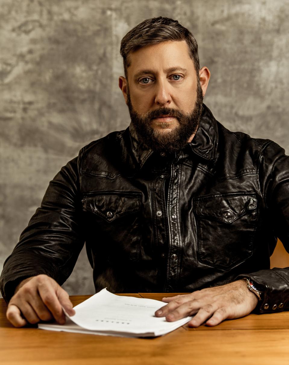 Brad Feinstein - CEO, Romulus Entertainment wears RRL