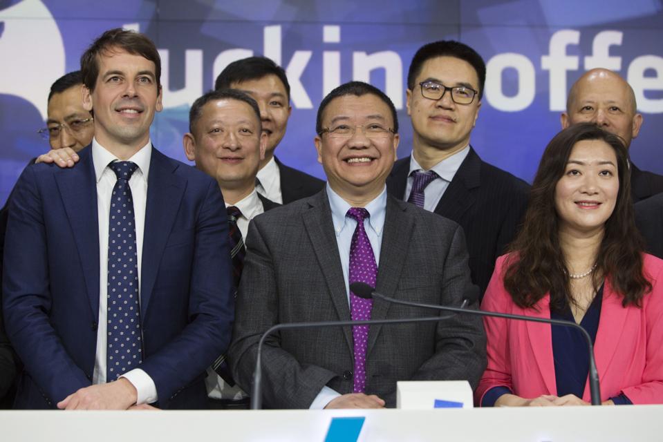 Luckin Coffee Debuts Initial Public Offering At Nasdaq MarketSite