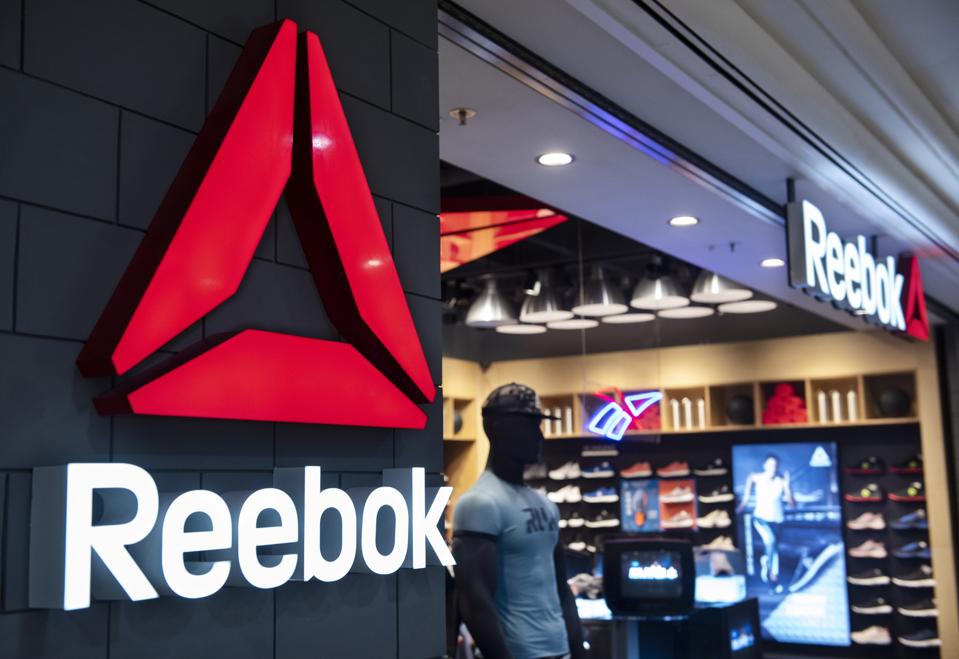 German multinational footwear company brand Reebok store is...