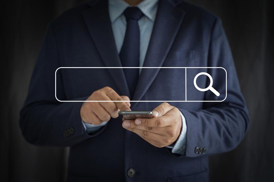 Digital Composite Of Man Using Smart Phone