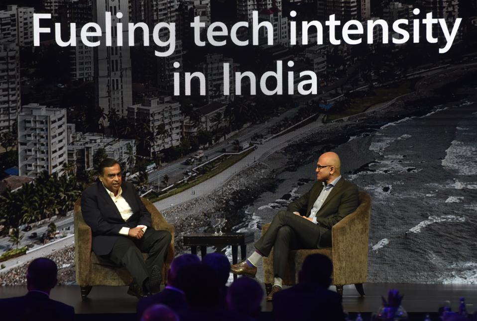 Microsoft CEO Satya Nadella At Microsoft Future Decoded Summit In Mumbai
