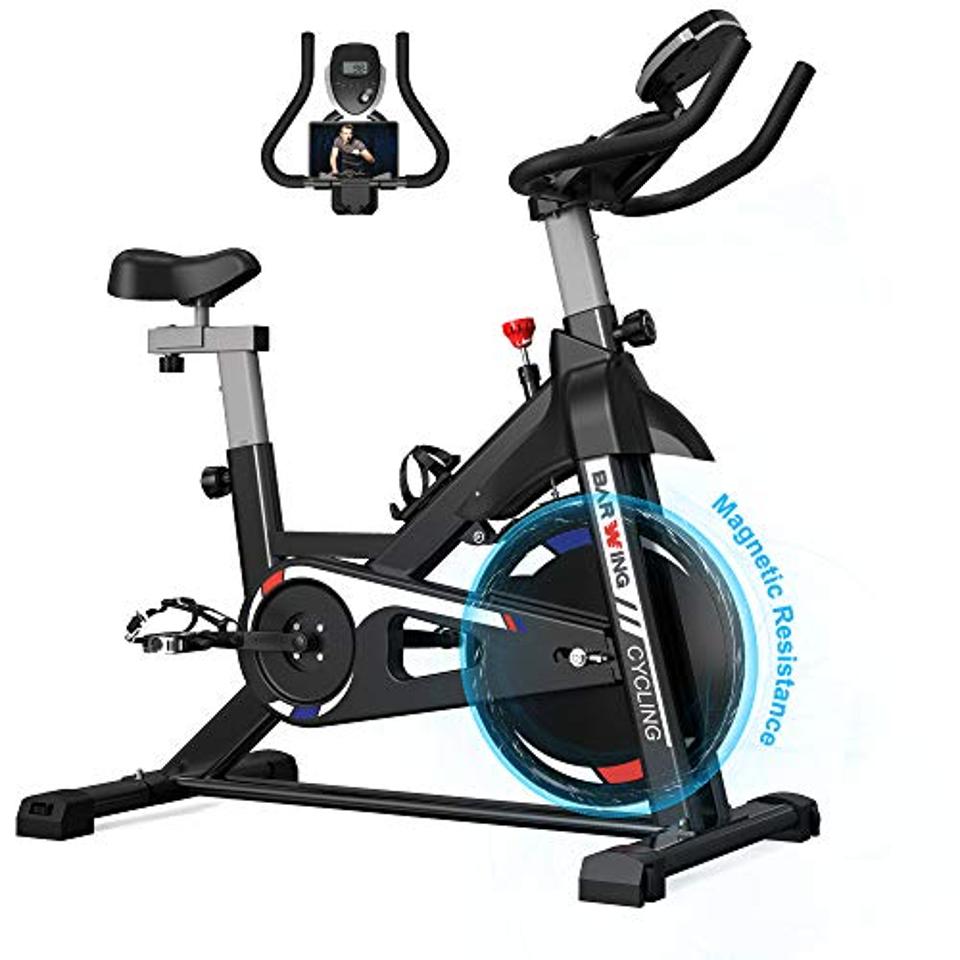 BARWING Exercise Bikes Stationary Bicycle- Indoor Cycling Bikes Fully Adjustable Workout Bikes for Home Black