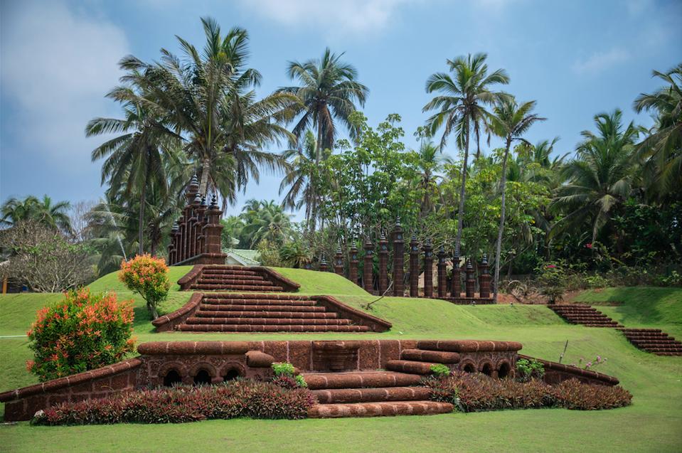 The gardens of soon-to-open wellness resort King's Mansion.