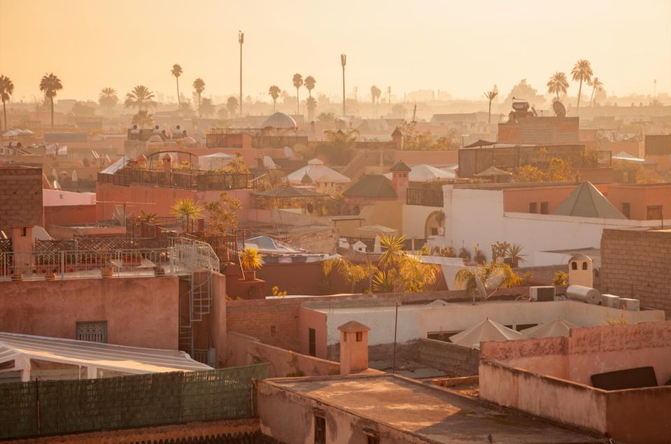 A view over Marrakech, home to the upcoming Nobu hotel and restaurant.