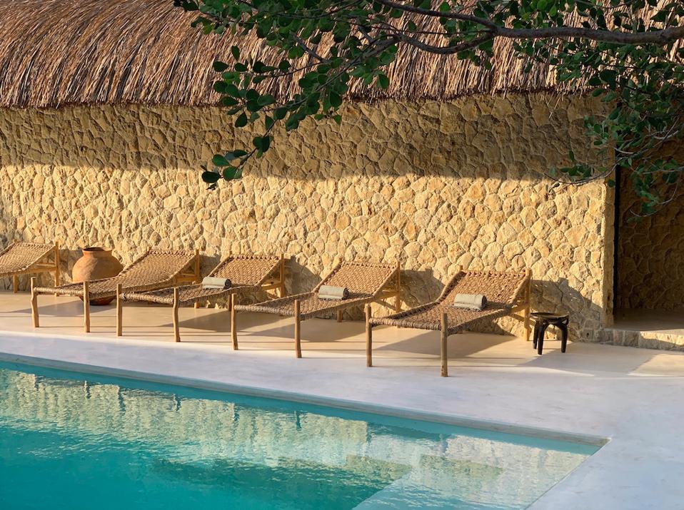 The pool at Sussurro in southern Mozambique.