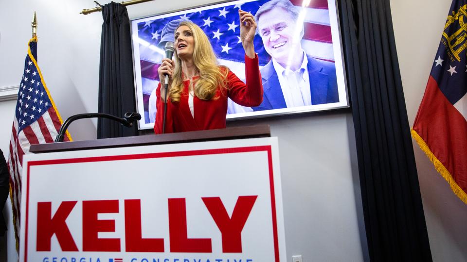 Georgia GOP Senate Candidates David Perdue And Kelly Loeffler Hold Campaign Rally