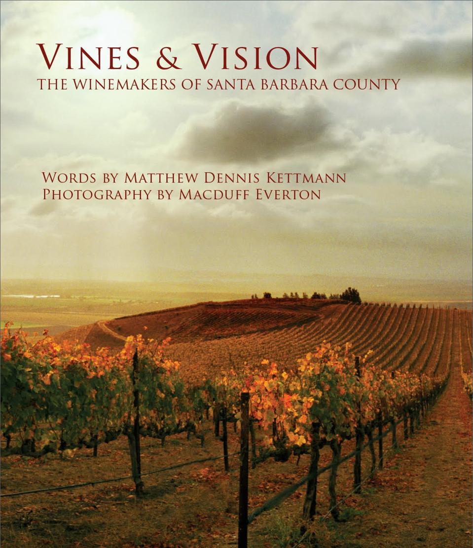 Photo of vineyard with words Vines and Vision