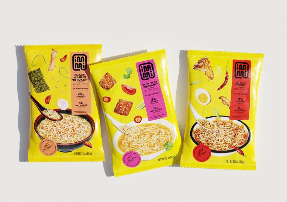 Each pack of immi contains 31g of protein and only 9g of net carbs.