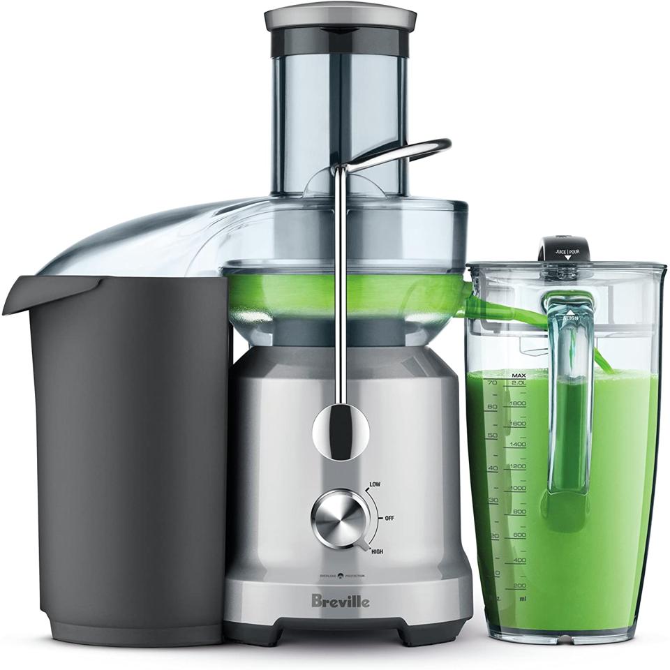 Breville BJE430SIL Suco de Fonte Fria Centrífuga Juicer, Prata