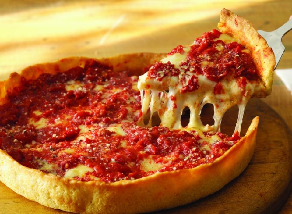 Chicago deep dish pizza