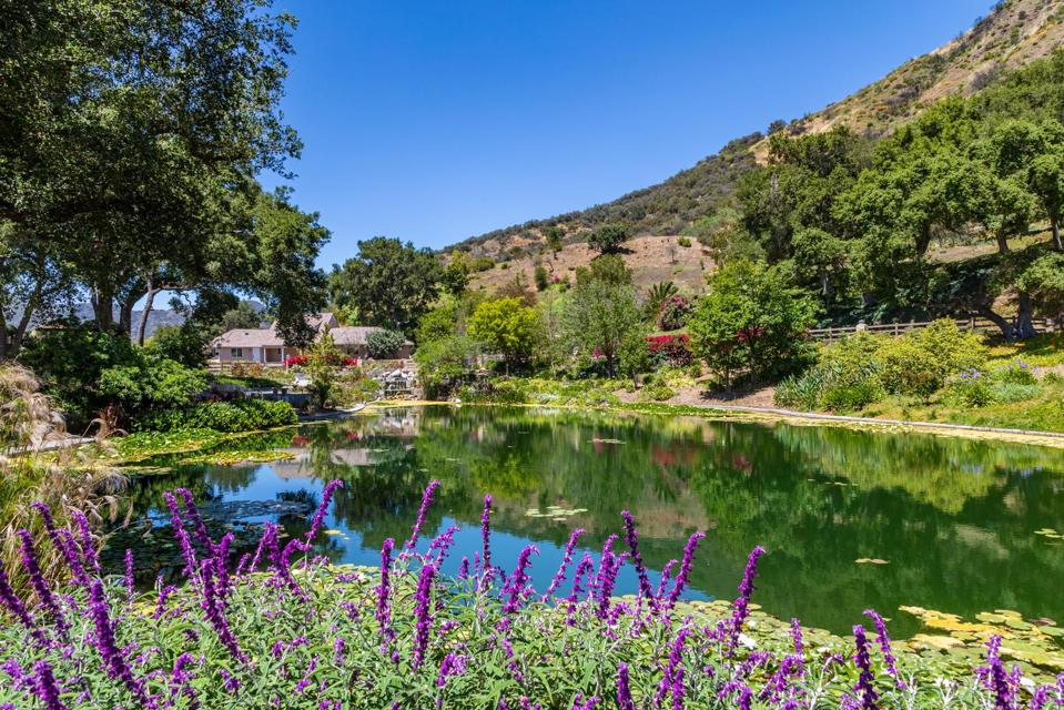 A private lake in Los Angeles.