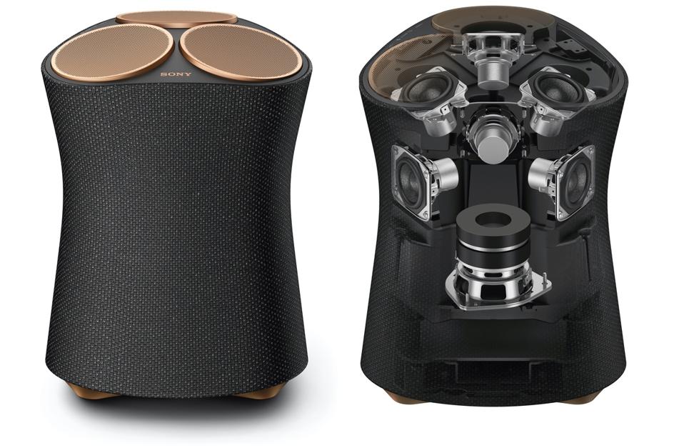 Sony SRS-RA5000 wireless speaker with a cutaway view