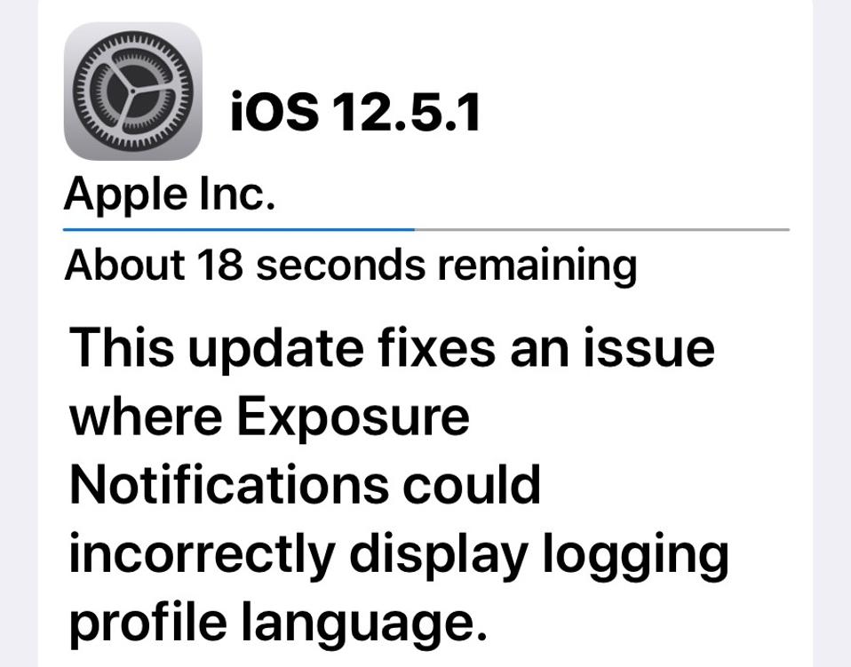The latest Apple update for older devices has just gone live: iOS 12.5.1