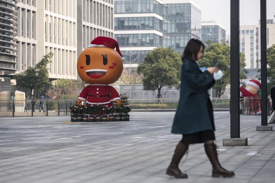 Alibaba and Ant Group Offices In Shanghai As China Launches Probe into Alibaba Over Monopoly Allegations