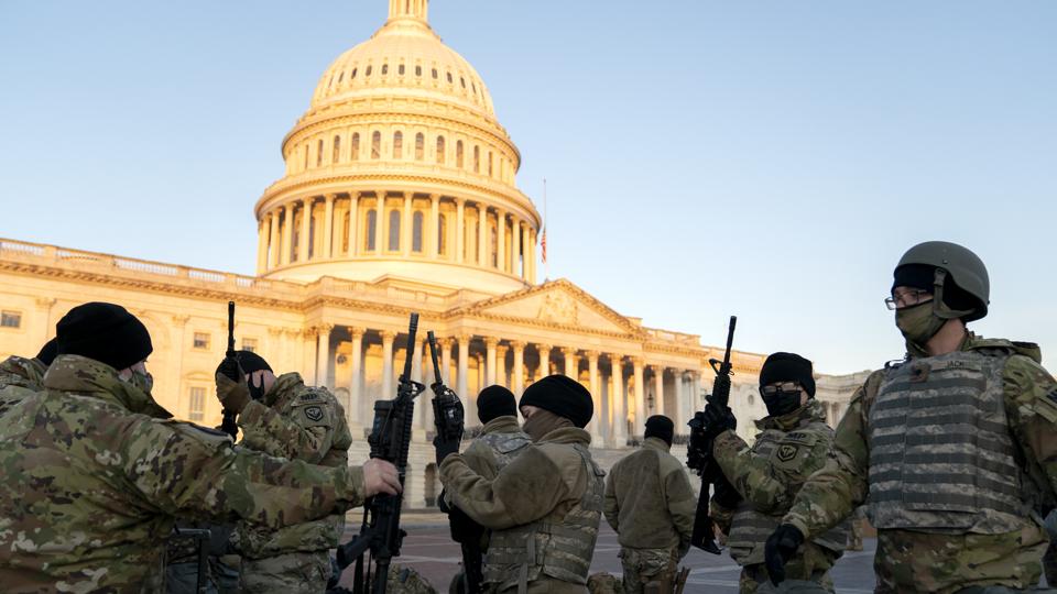 Washington, DC Prepares For Potential Unrest Ahead Of Presidential Inauguration