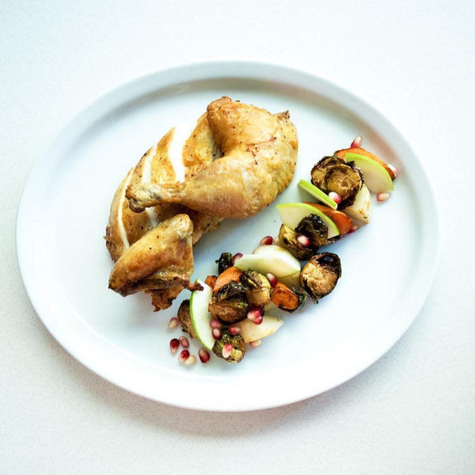 1/2 roast chicken.