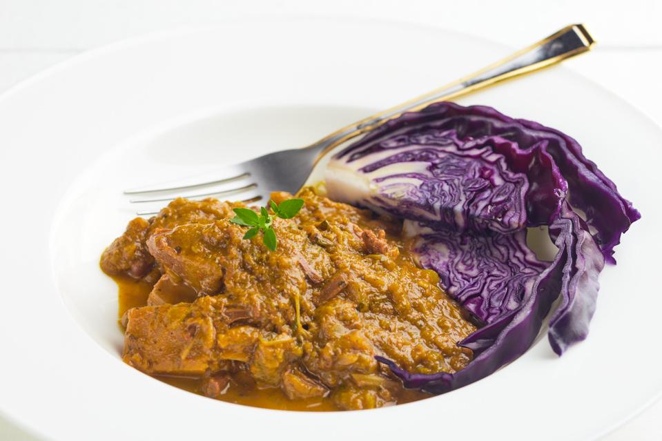 jackfruit curry in a bowl