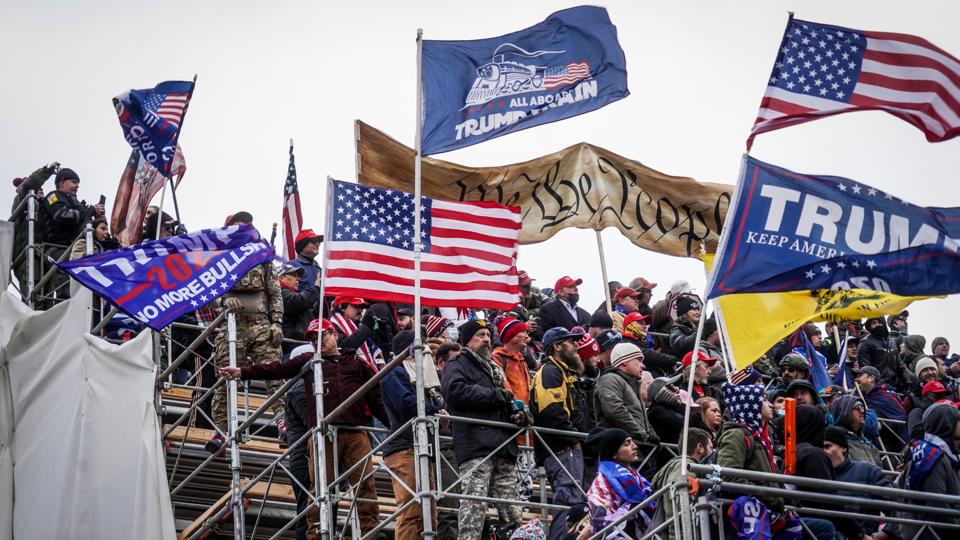 Trump Supporters Hold "Stop The Steal" Rally In DC Amid Ratification Of Presidential Election