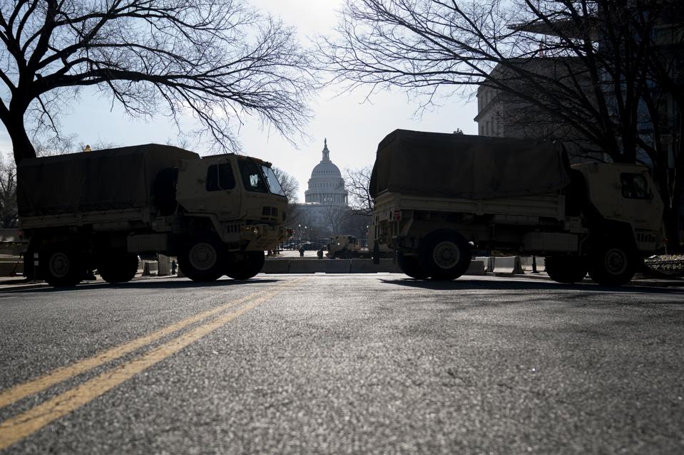 Washington, DC Prepares For Potential Unrest Ahead Of Presidential Inauguration