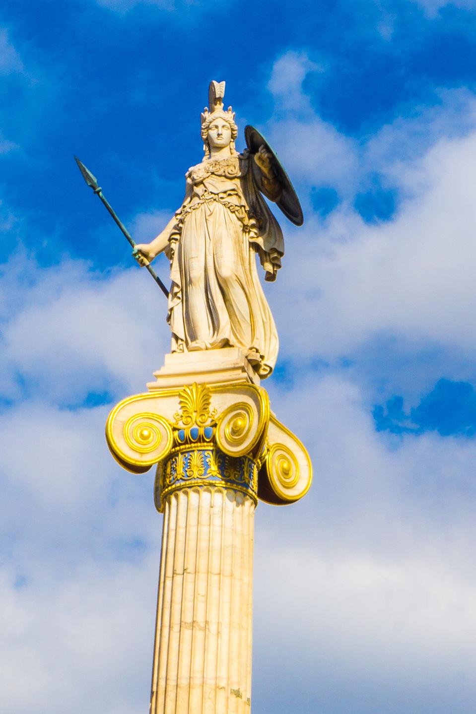 Wisdom, like that found in Wikipedia (usually) is represented by the Greek Goddess, Athena..