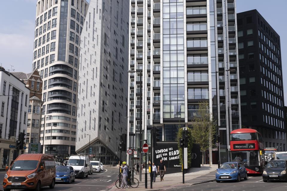 Architectural Optical Illusion In London Shoreditch Tech City