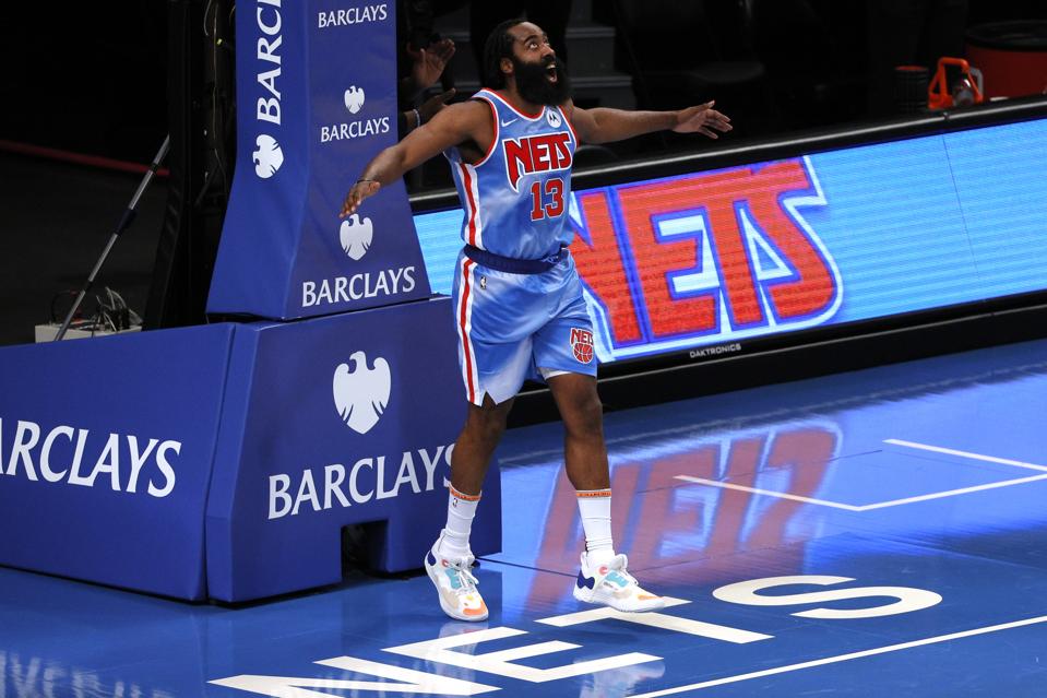 James Harden Nets Historic Triple-Double In Brooklyn Debut ...