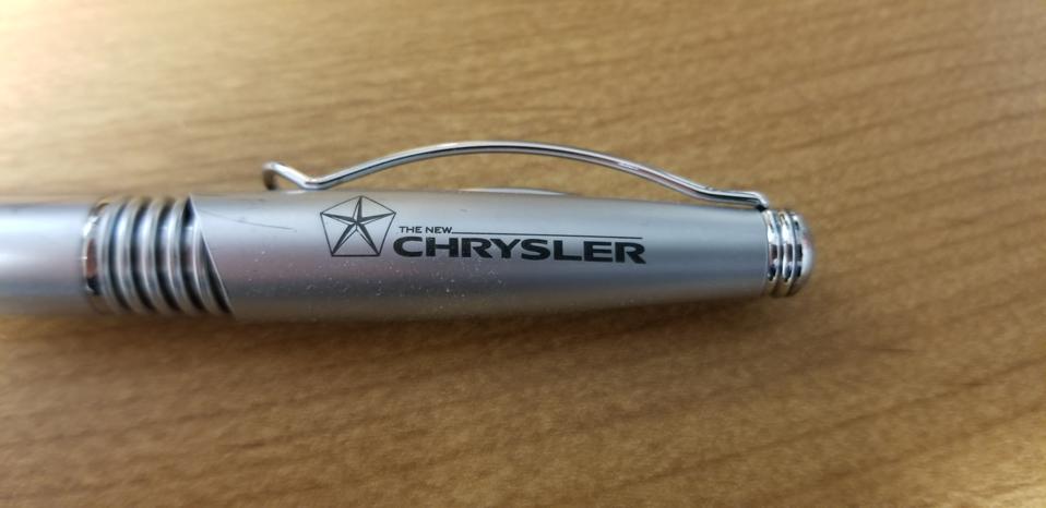 The pens included the Pentastar which disappeared during the decade of DaimlerChrysler.