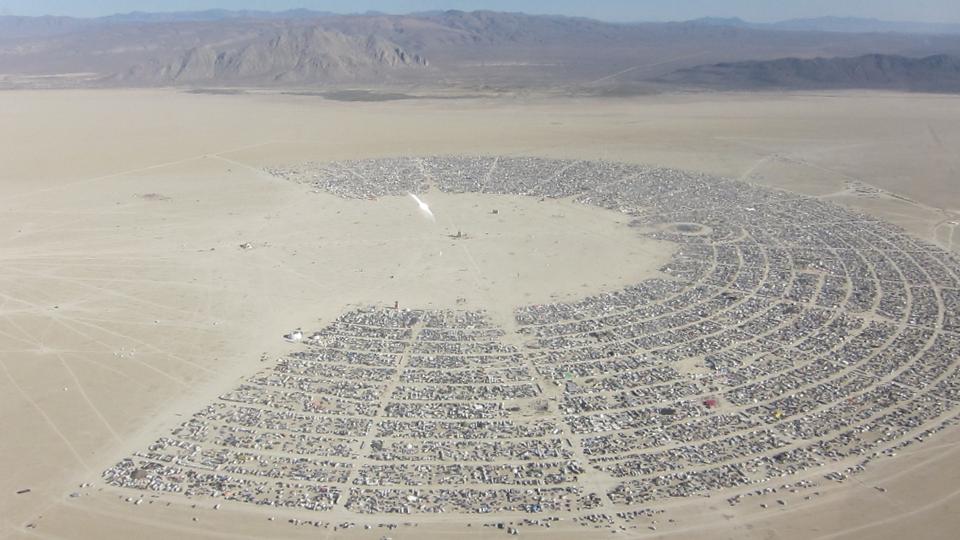 Burning Man's C-Shape in 2010