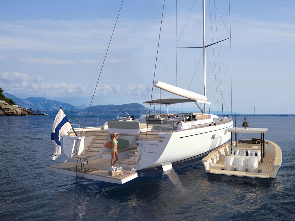 Nautor's Swan new Shadow poweboat is 60 MPH fast and the ideal tender for a Swan sailboat