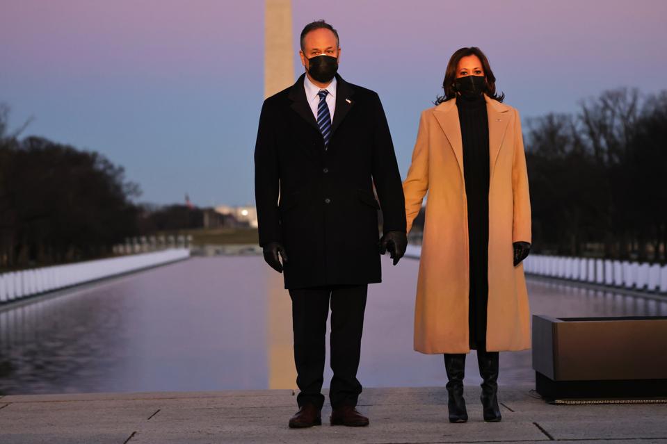 COVID-19 Memorial Service Held In Washington On The Eve Of Biden's Inauguration