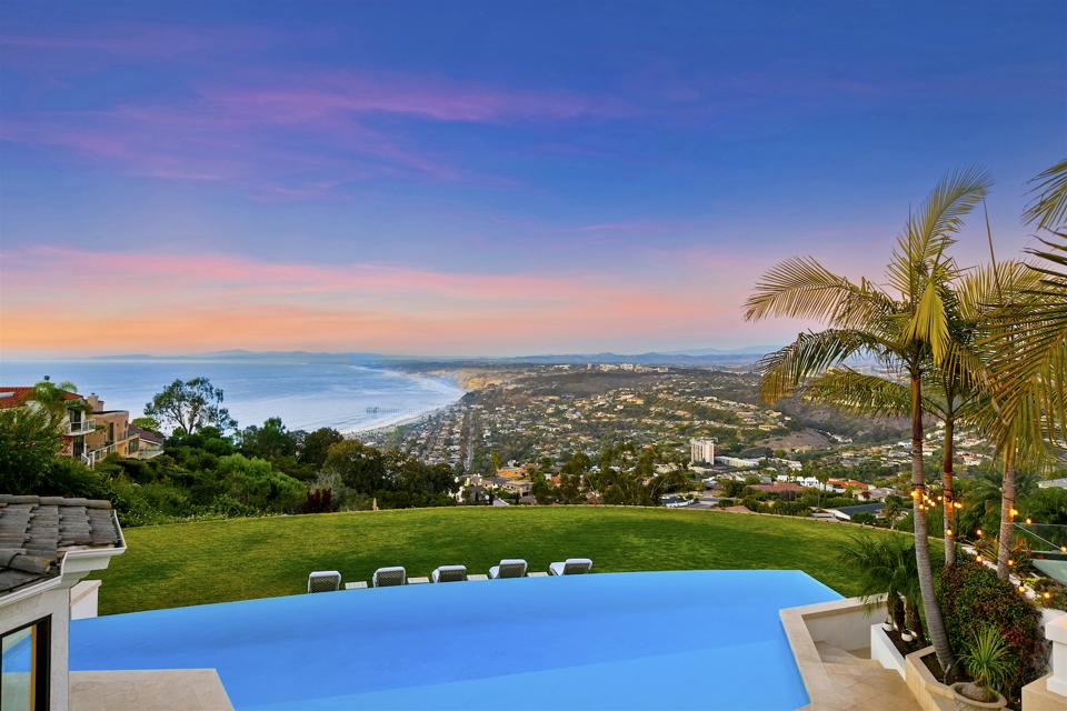 The view from a luxury home in La Jolla.