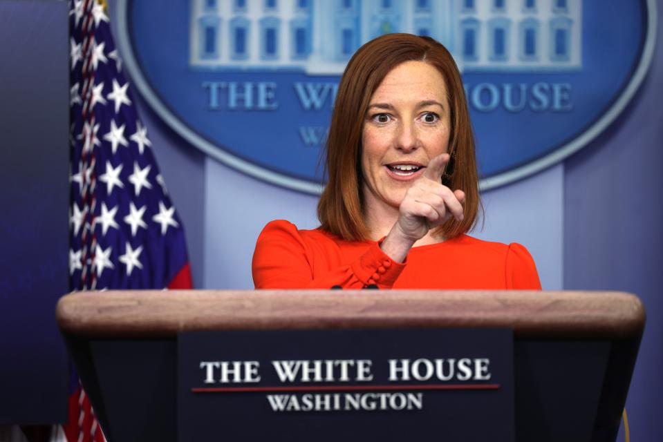 White House Press Secretary Jen Psaki Holds News Briefing At White House