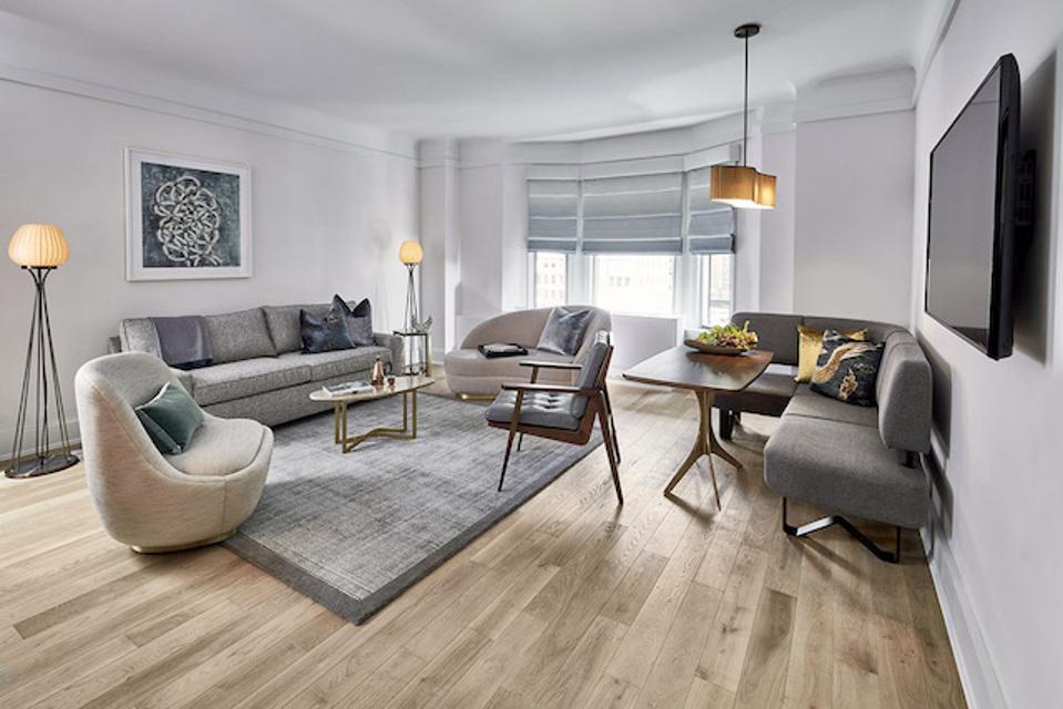 Living Room of a King Suite at The James