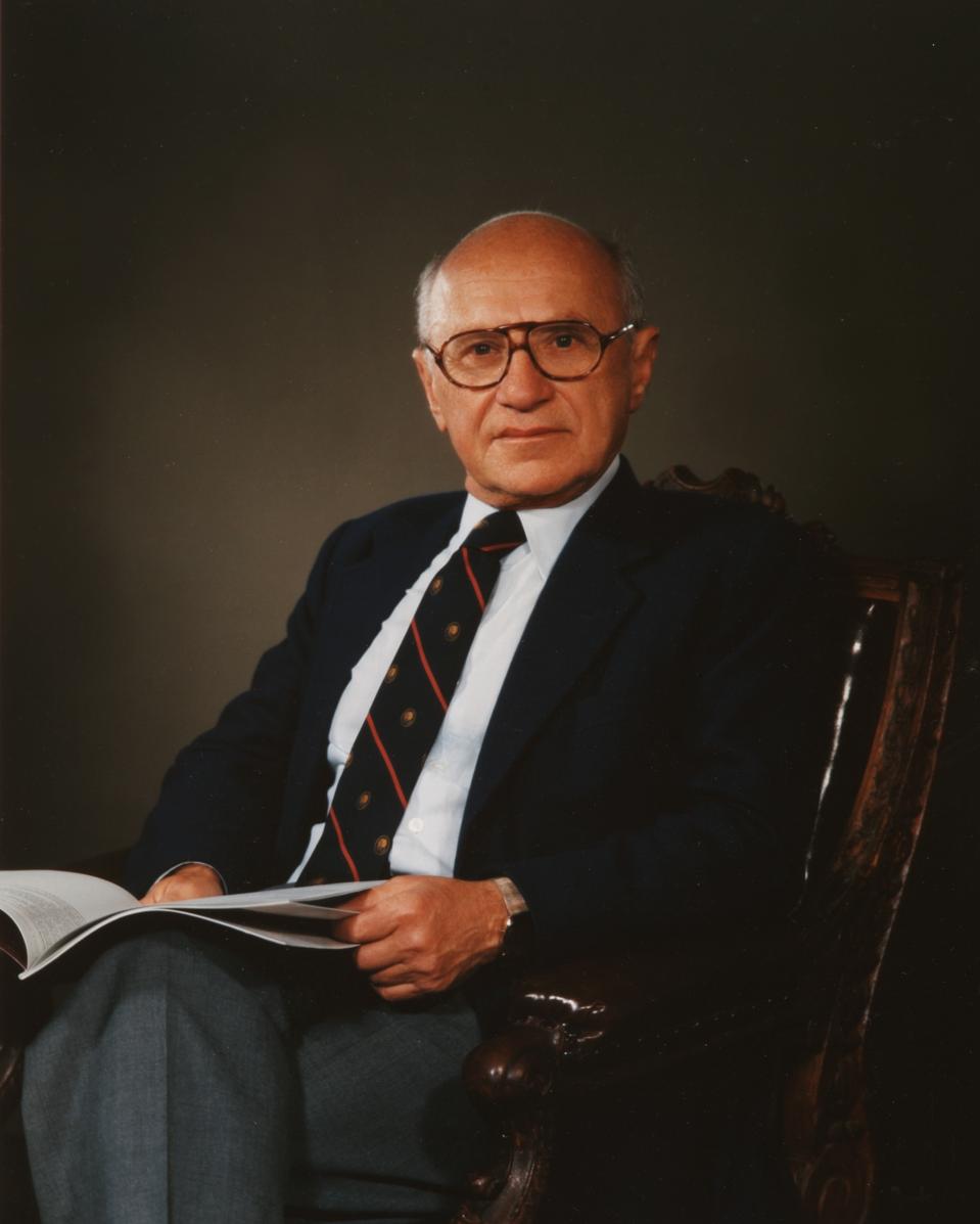Portrait Of Milton Friedman