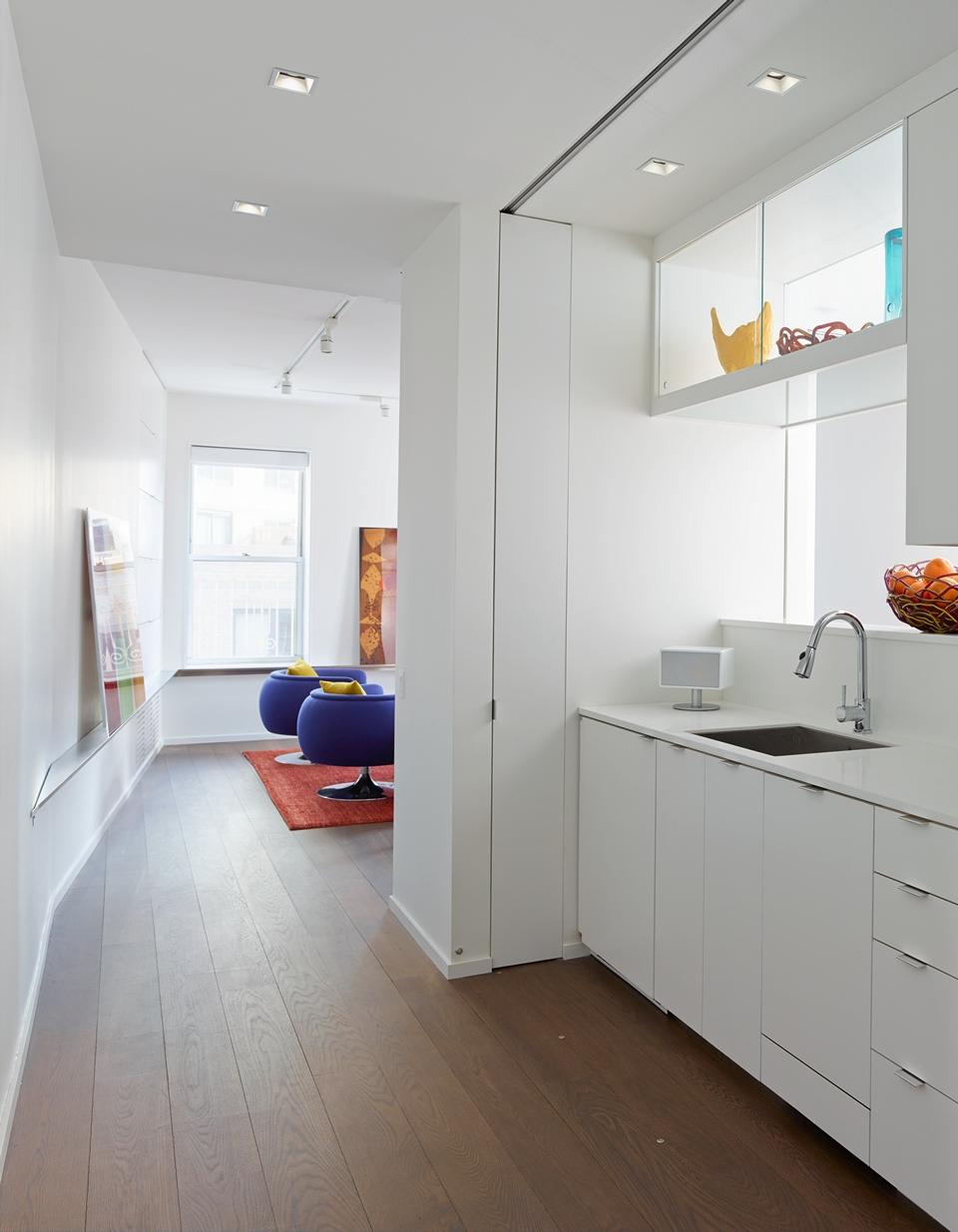 kitchen in manhattan apartment renovated by architect Ted Porter and owner Lorenza Panero