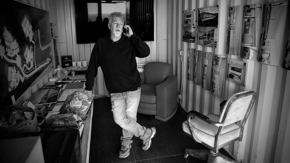 Malibu developer Scott Gillen pictured on the phone