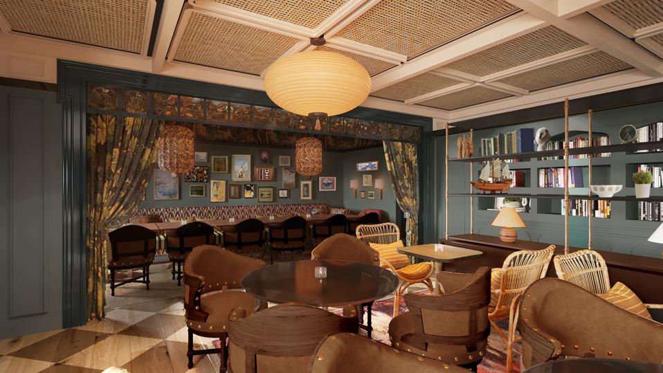 Rendering of the Faraway private dining room