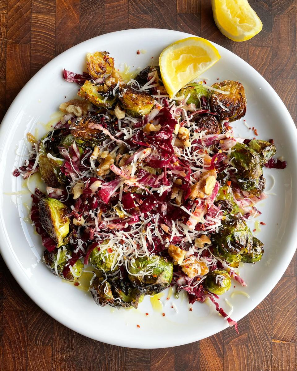 Roasted Brussels Sprouts and Radicchio Salad